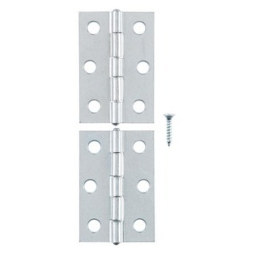 [5297916] 2-1/2  Zinc Narrow Non-Removable Door Hinge Ace Door Hinges 5297916 Zinc
