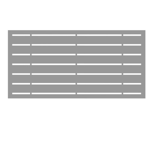 [73050384] 2 Ft. X 4 Ft. Boardwalk Gray Polypropylene Decorative Screen Panel