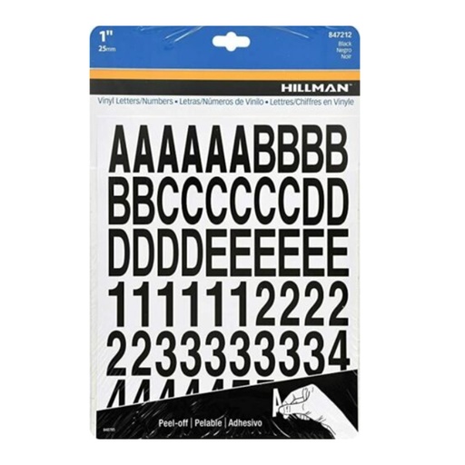 [5028359] 1" BLK 0-9 A-Z ADV 228PC