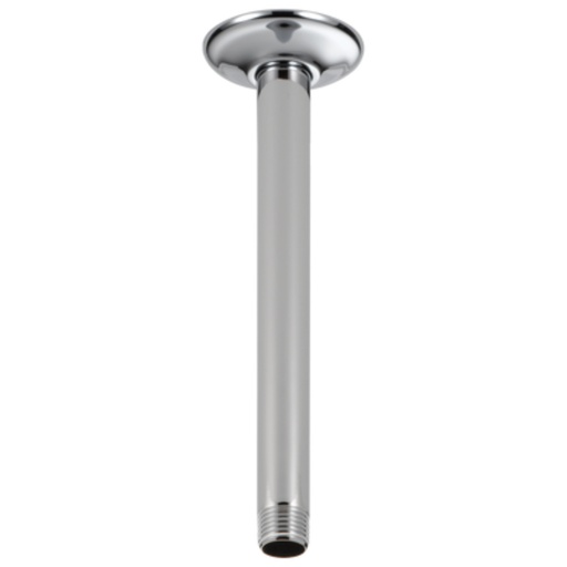 [U4999] Delta U4999 10" Ceiling Mounted Shower Arm and Shower Arm Flange Chrome Bath and Shower Accessories Shower Components Shower Arms