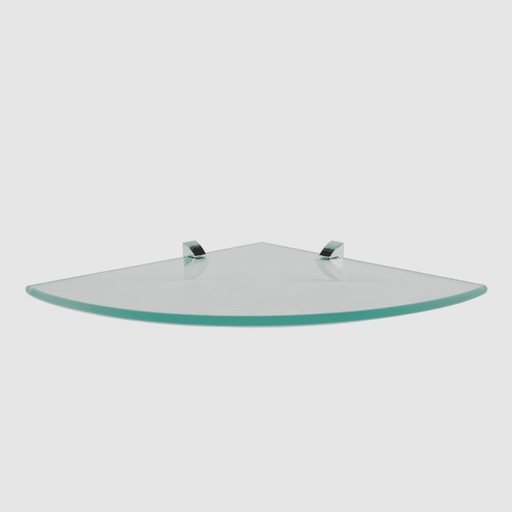 [08621002] GLASS SHELF CHROME BRACKT.10X10"