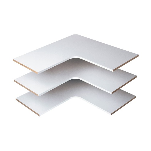 [RS3003CG] EASY TRACK CORNER SHELVES 3PK CG