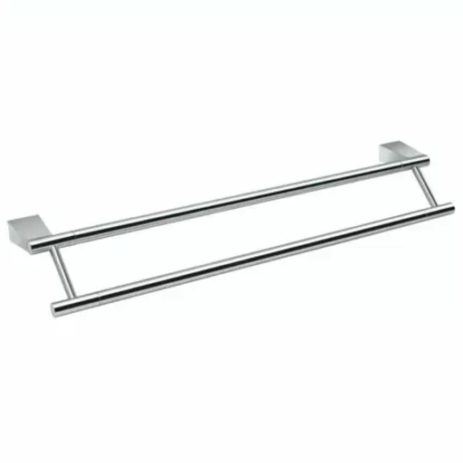 [366001727] Bleu 24 in. Double Wall Mounted Towel Bar in Chrome