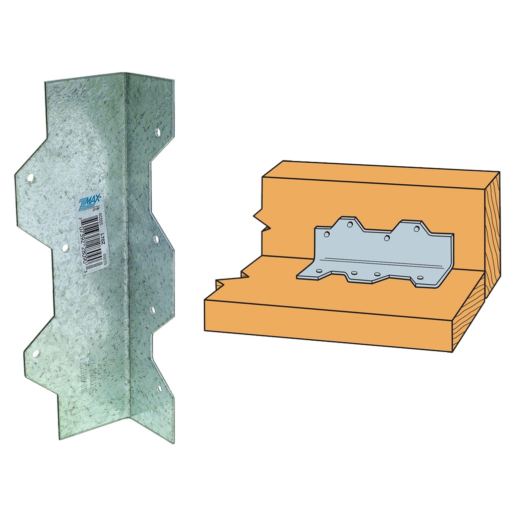 7 in. 16-Gauge Galvanized Reinforcing L Angle L70 | Ferreteria Maderas 3C
