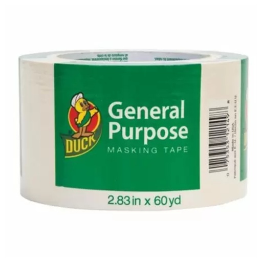 [12707] Duck 2.83 in. W X 60 Yd. L Tan Regular Strength Masking Tape 1 Pack