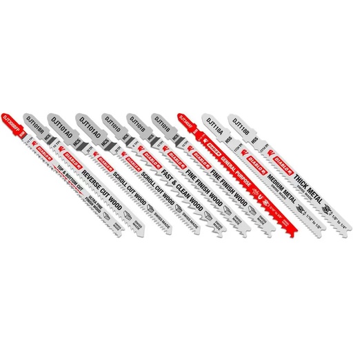 [DJT10S] Diablo 0 in. T-Shank Wood & Metal Jig Saw Blade Set 10 Pc