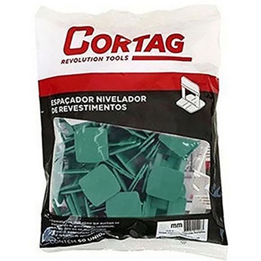 [MI2090974] Espaçador Nivelador De Pisos Tradicional 2Mm Com 50 Peças Cortag