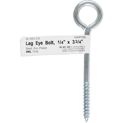 [51600] BOLT EYE LAG 1/4"X3-3/4"
