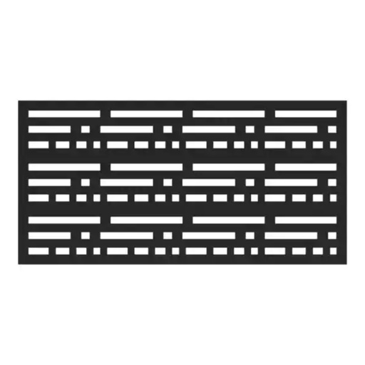 [73004796] 2 Ft. X 4 Ft. Morse Black Polypropylene Decorative Screen Panel