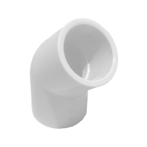 [440000475] LASCO 417040BC Pipe Elbow, 4 in, Slip, 45 Deg Angle, PVC, SCH 40 Schedule