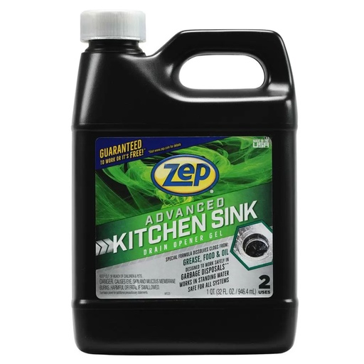 [4905303] Zep Advanced Kitchen Sink Gel Drain Opener 1 Qt