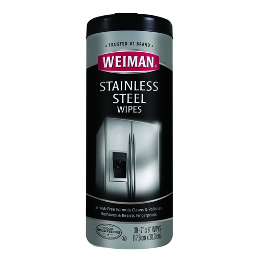 [1309269] Weiman Stainless Steel Wipes - 30ct