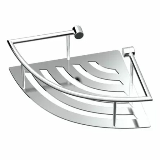 [366001471] Gatco 1455 Elegant 11" Stainless Steel Bathroom Shelf Chrome Bathroom Storage Bathroom Shelf Shower Baskets