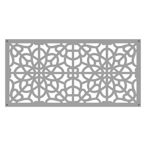 [73004787] 2 Ft. X 4 Ft. Fretwork Clay Polypropylene Decorative Screen Panel