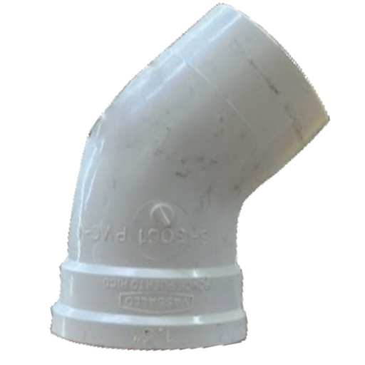 [440000630] CODO NIPLE 45G 1 1/2 SANITARIO