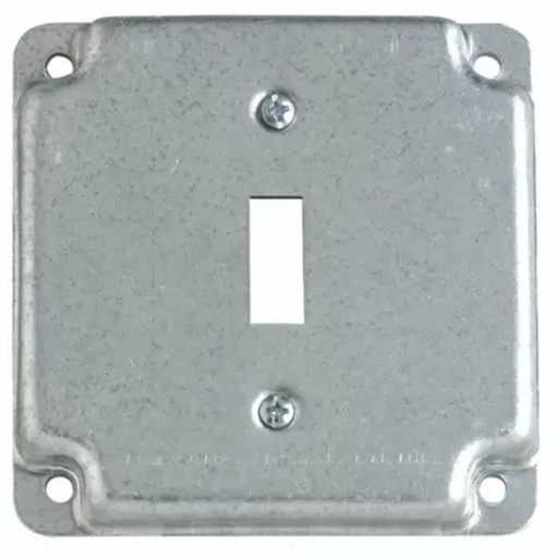 [508043] 4 in. Square Box Cover for Single Toggle Switch Receptacle (RS9-10R)