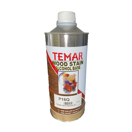 [P-16Q] TEMAR INT. STAIN BLACK QT