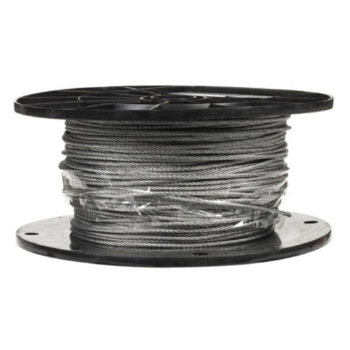 [5364864] Campbell 7000327 Aircraft Cable, 184 Lb Working Load Limit, 500 Ft L, 3/32 in Dia