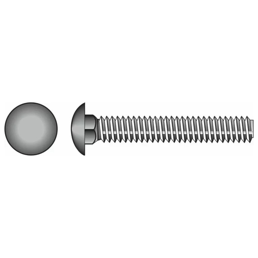 [399005911] Hillman 832646 Stainless Steel Carriage Bolt, 3/8 X 5-Inch, 25-Pack
