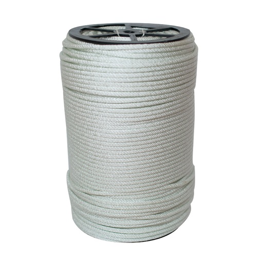[430005395] Unicord 3/16" X 500' Solid Braid Nylon Rope, White