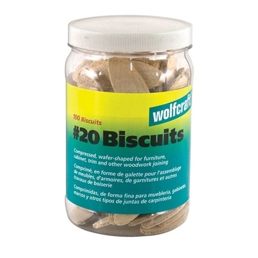 [2103273] Wolfcraft No.20 Biscuits 100 Pc