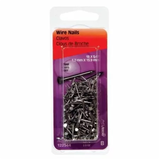 [122544] WIRE NAILS  5/8  PK2OZ