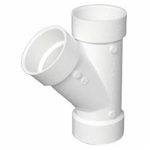 [440002515] Charlotte Pipe Schedule 40 3 in. Hub X 3 in. D Hub PVC Wye 1 Pk