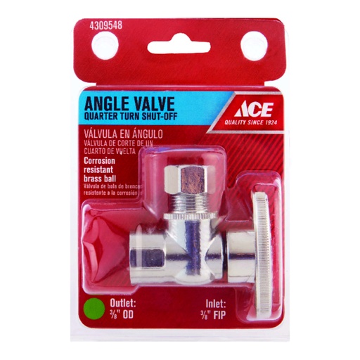 [4309548] Ace FIP Compression Brass Angle Stop Valve