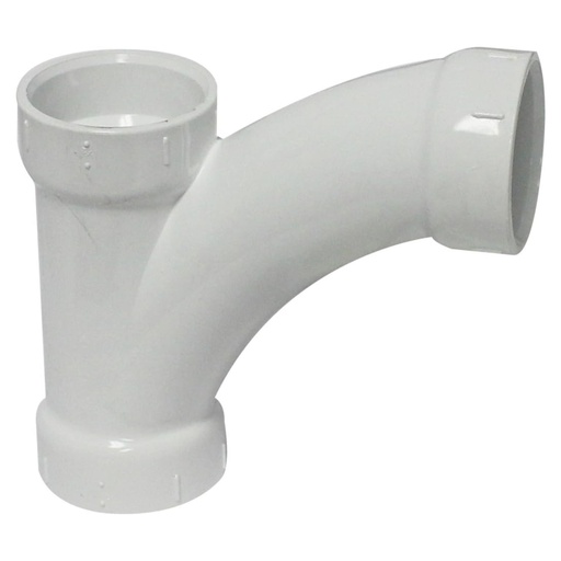 [440001845] Charlotte Pipe Schedule 40 1-1/2 in. Hub X 1-1/2 in. D Hub PVC Long Turn Wye 1 Pk