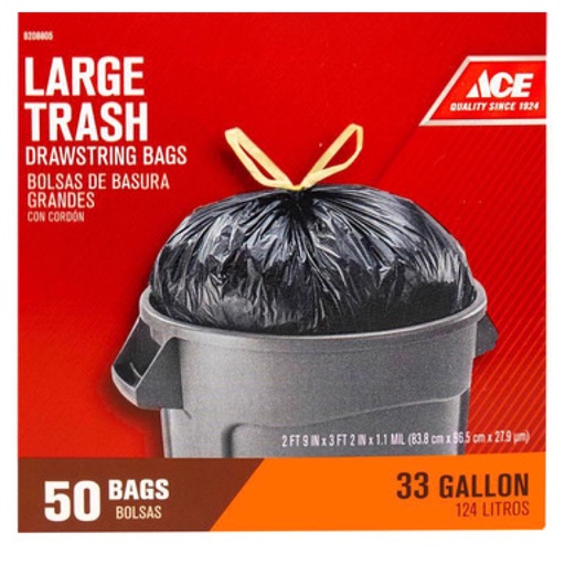 [6208805] ACE 33GAL DRWST BAG 50CT