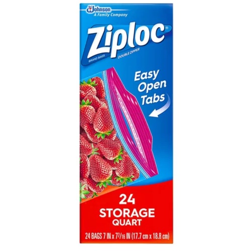 [62271] BAG ZIPLOC EZOPN QT24CT