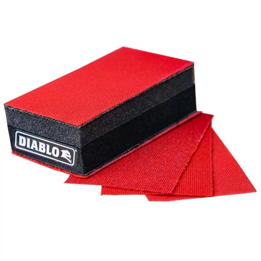 [DFB234DUOH01G] Diablo Reusable 5 in. L X 2-3/4 in. W Wet/Dry Hand Sanding Pad