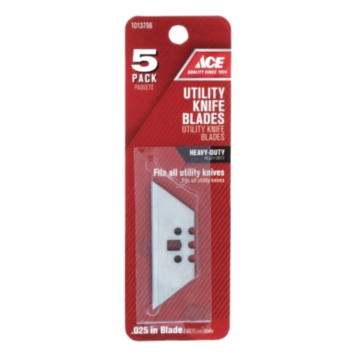 [1013796] Pk/5 X 10: Ace Utility Knife Blades 14040