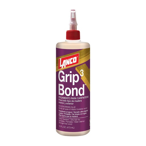[WA5056] LANCO GRIP B-3 YELLOW GLUE 16 OZ