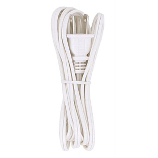 [S70100] SATCO 8' WHT CORD W/PLUG