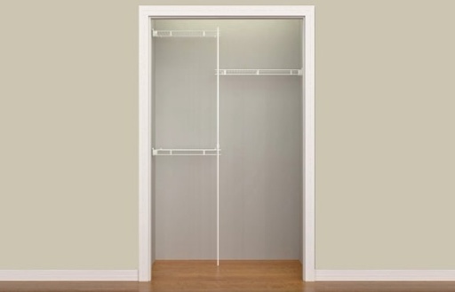 [1640] ClosetMaid 164000 Fixed Mount - up to 5 Foot Wide Ventilated 3 Shelf Closet Organizer System White Storage and Organization Closet Organizers Closet