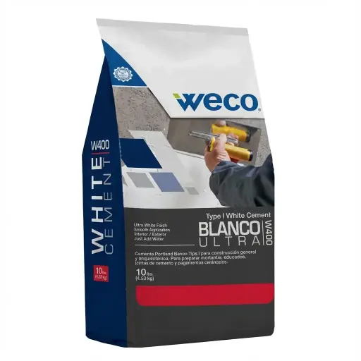 [500004701] WECO W-400 CEMENTO BLANCO 2.5LB