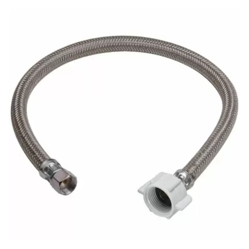 [B116DLF] 3/8 in. Compression X 7/8 in. Ballcock Nut X 16 in. Braided Polymer Toilet Supply Line