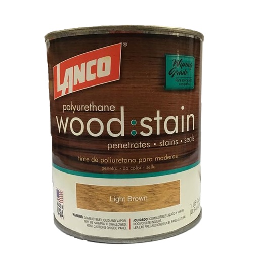 [WS7105] LANCO W/STAIN LIGHT BROWN QT