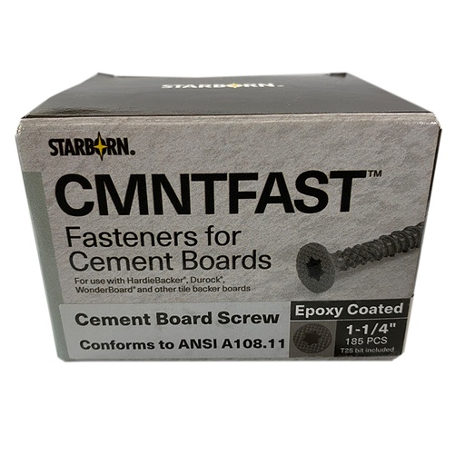 [CKL125] Starborn CMNTFAST Fasteners for Cement Boards Epoxy Coated 1-1/4  185 PCS