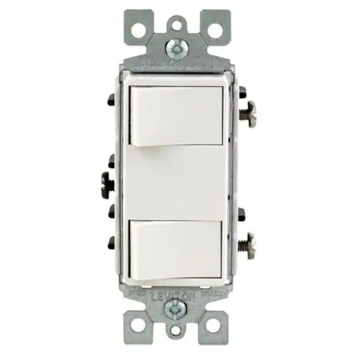[3171956] SWITCH DECORA COMB RECPT 15A WHT