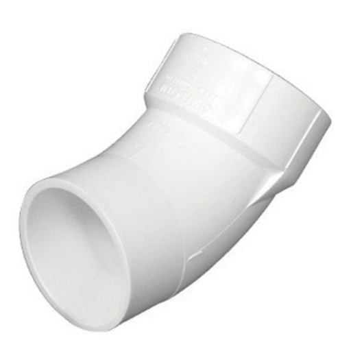 [440000645] Charlotte Pipe Schedule 40 4 in. Hub X 4 in. D Spigot PVC Street Elbow 1 Pk