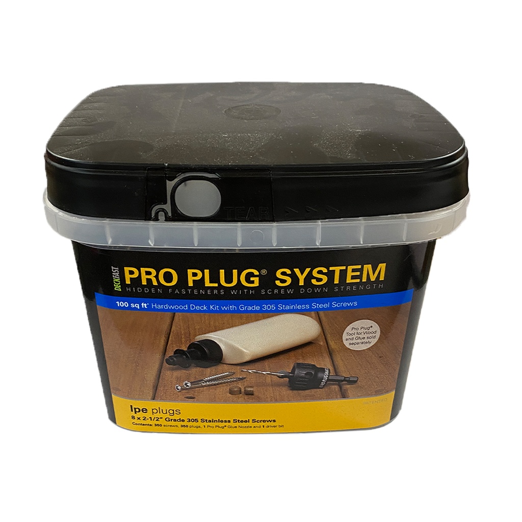 Starborn Pro Plug No. 8 X 2-1/2 in. L Brown Star Flat Head Deck Screws ...