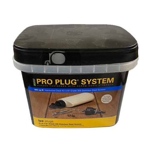 [PWS08133035] Starborn Pro Plug No. 8 X 2-1/2 in. L Brown Star Flat Head Deck Screws and Plugs Kit 1 Pk