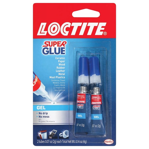 [1415439] SUPER GLUE GEL 2GM 2PK