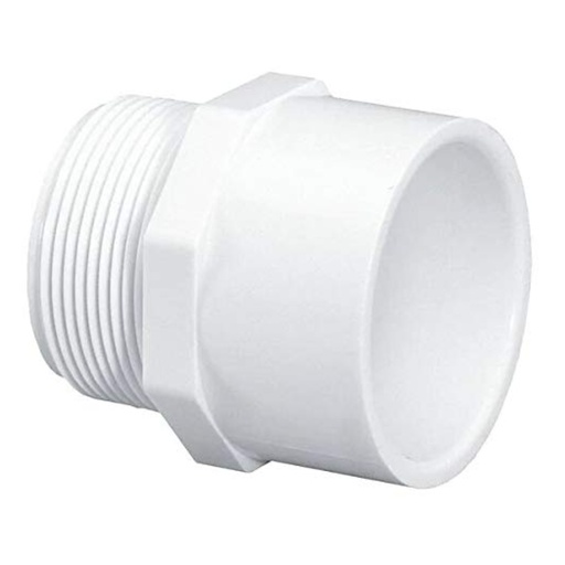 [440000115] LASCO 436030BC Pipe Adapter, 3 in, Slip X MIP, PVC, SCH 40 Schedule