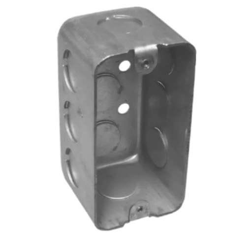 [508150] CAJA REG. 2X4 METAL KO 1/2