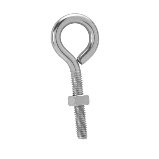 [51594] BOLT EYE W/NUT 3/8"X4"