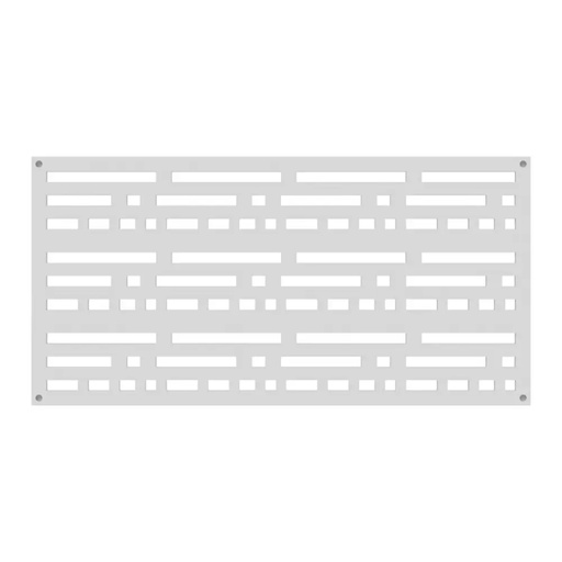 [73004795] 2 Ft. X 4 Ft. Morse White Polypropylene Decorative Screen Panel