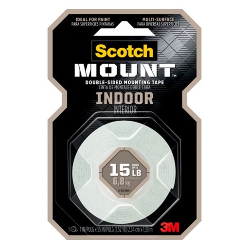 [91807] Scotch 1 in. W X 50 in. L Mounting Tape White